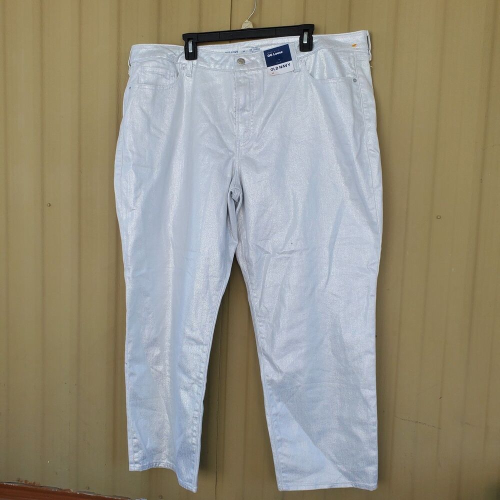 Old Navy High Rise OG Loose sparkly Jeans Size 22